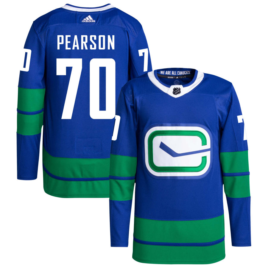 Tanner Pearson Vancouver Canucks adidas Primegreen Authentic Pro Jersey - Royal