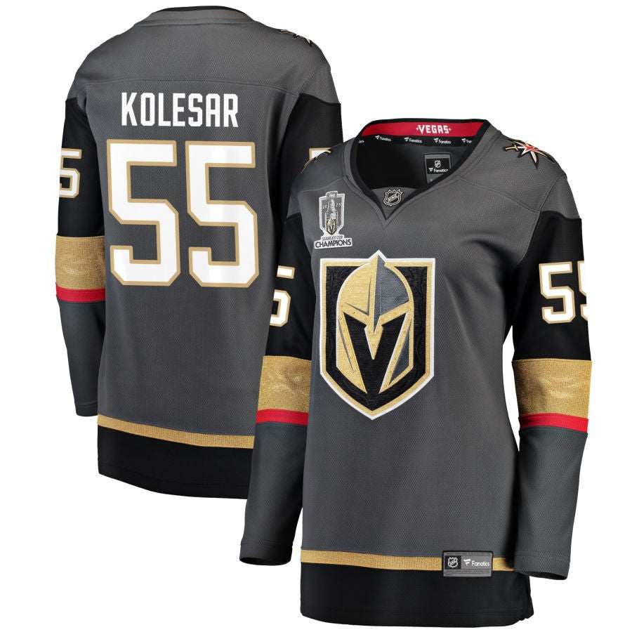 Keegan Kolesar  Vegas Golden Knights Fanatics Branded Women's 2023 Stanley Cup Champions Alternate Breakaway Jersey - Black