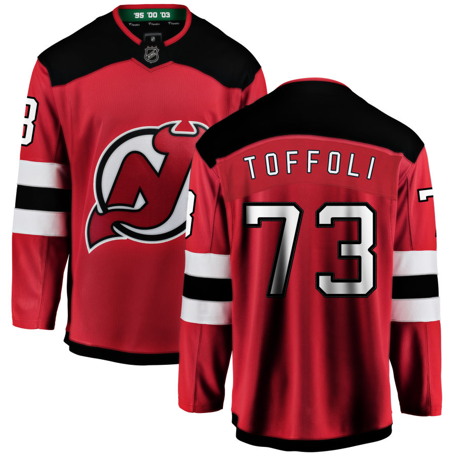 Tyler Toffoli New Jersey Devils Fanatics Branded Home Breakaway Jersey - Red