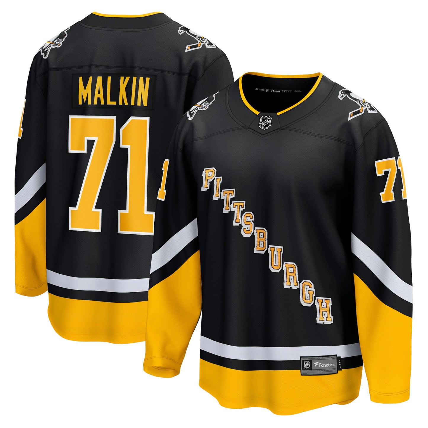 Evgeni Malkin Pittsburgh Penguins Fanatics Branded 2021/22 Alternate Premier Breakaway Player Jersey - Black